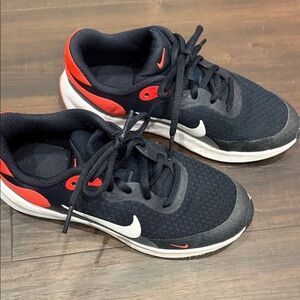Nike Kids Black and Red Athletic Sneakers